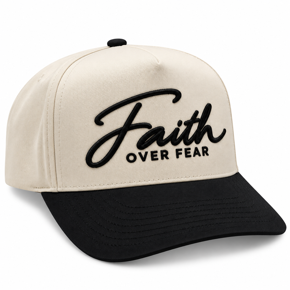 Faith Over Fear Embroidered Snapback Hat