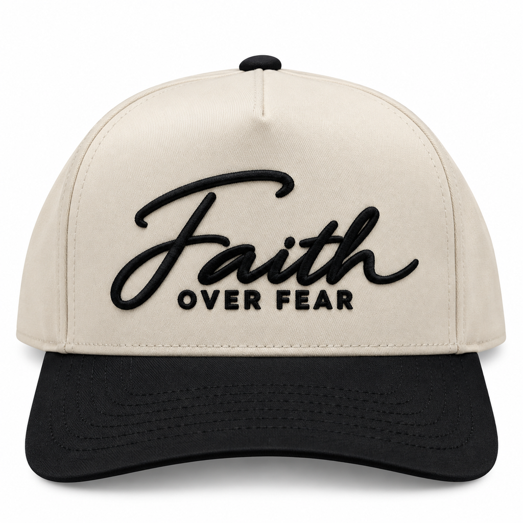 Faith Over Fear Embroidered Snapback Hat