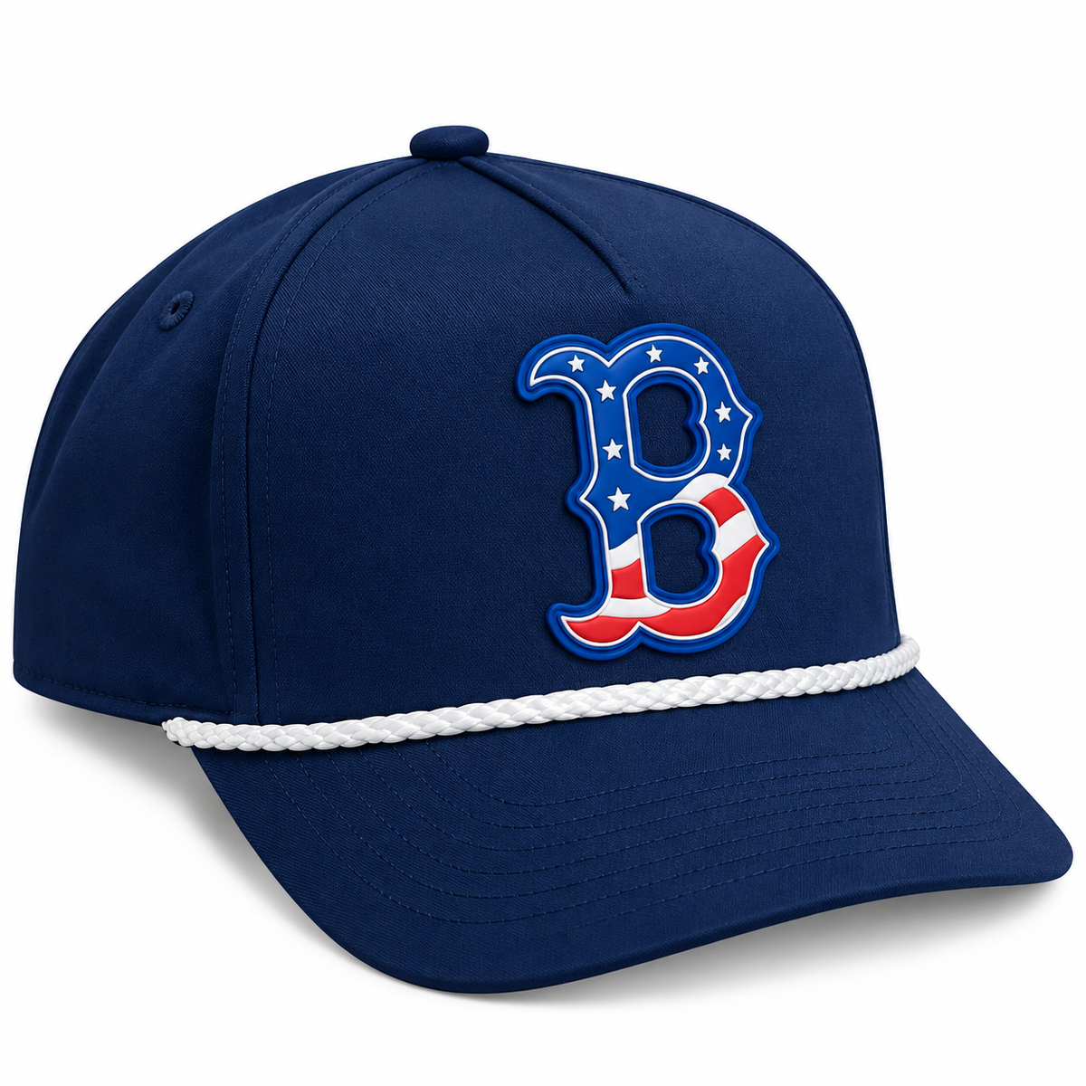 Buchanan “B” USA Edition Rope Snapback (Navy/White)