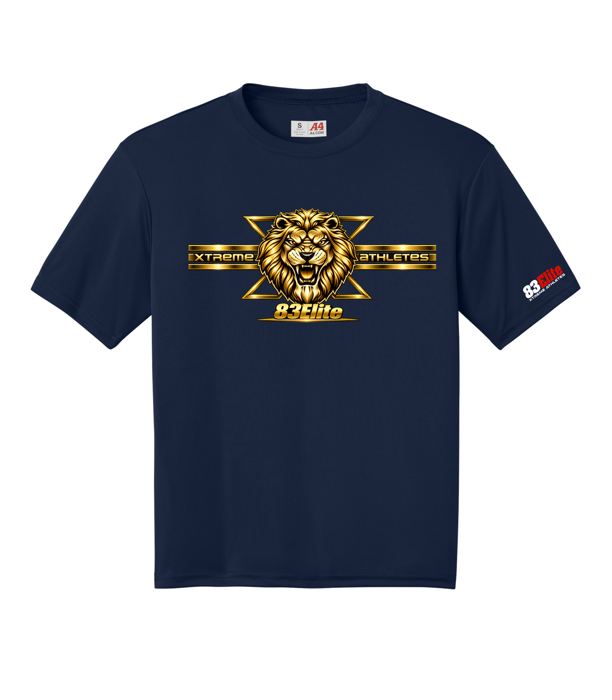 Xtreme Athletes Performance Polyester Short Sleeve Shirt: Adult & Youth *Gold Edition*