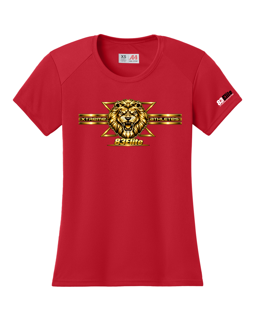 Women's Xtreme Athletes Performance Polyester Short Sleeve Shirt *Gold Edition*